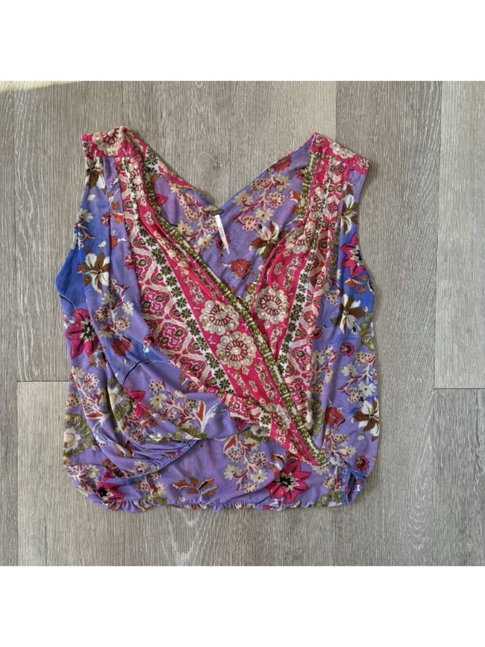 Free People Havana Mesh V Neck Tank Size XS Bohemian Chic Festival Hippie Artsy